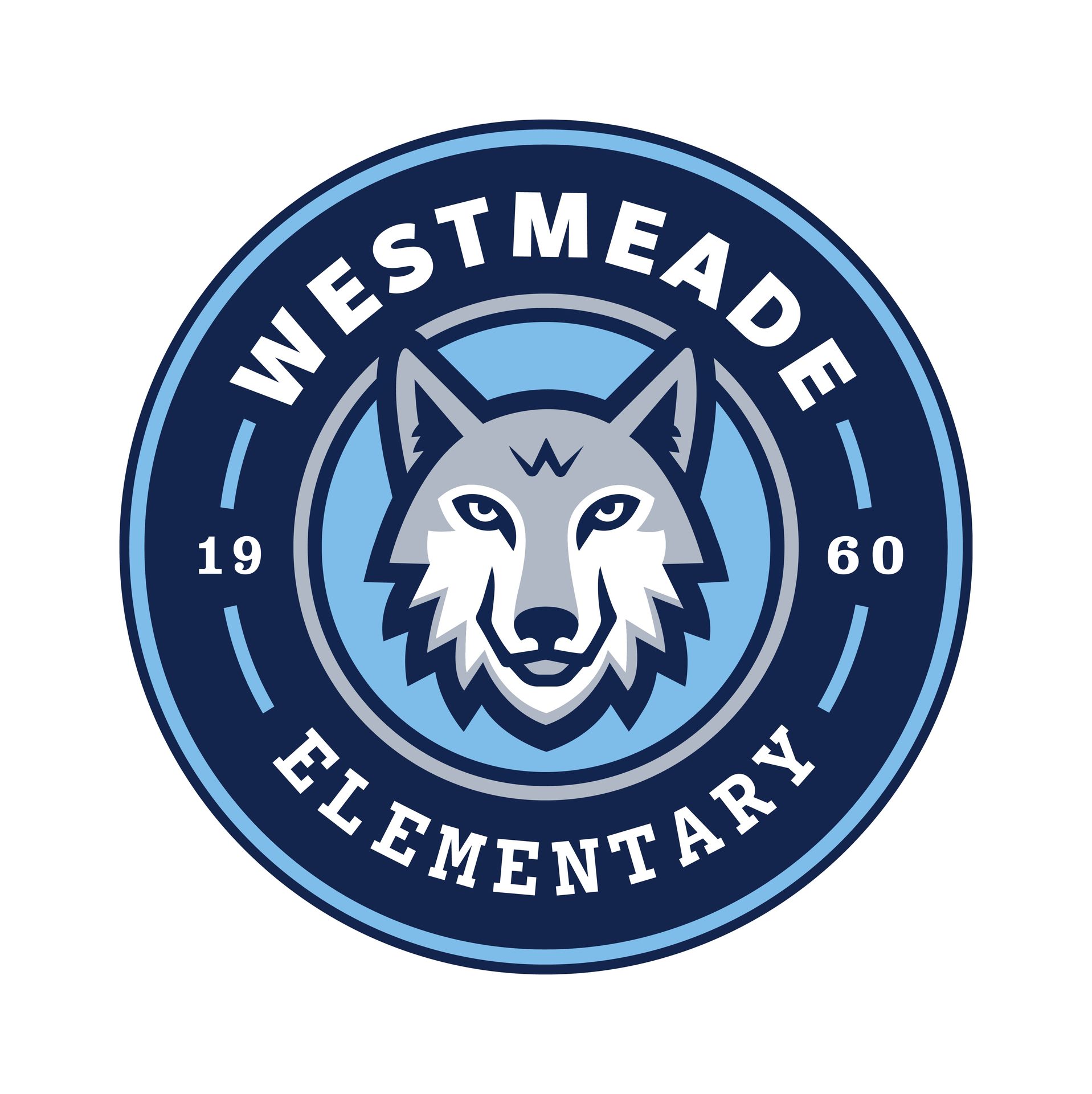 Digitized school mascot vector logo