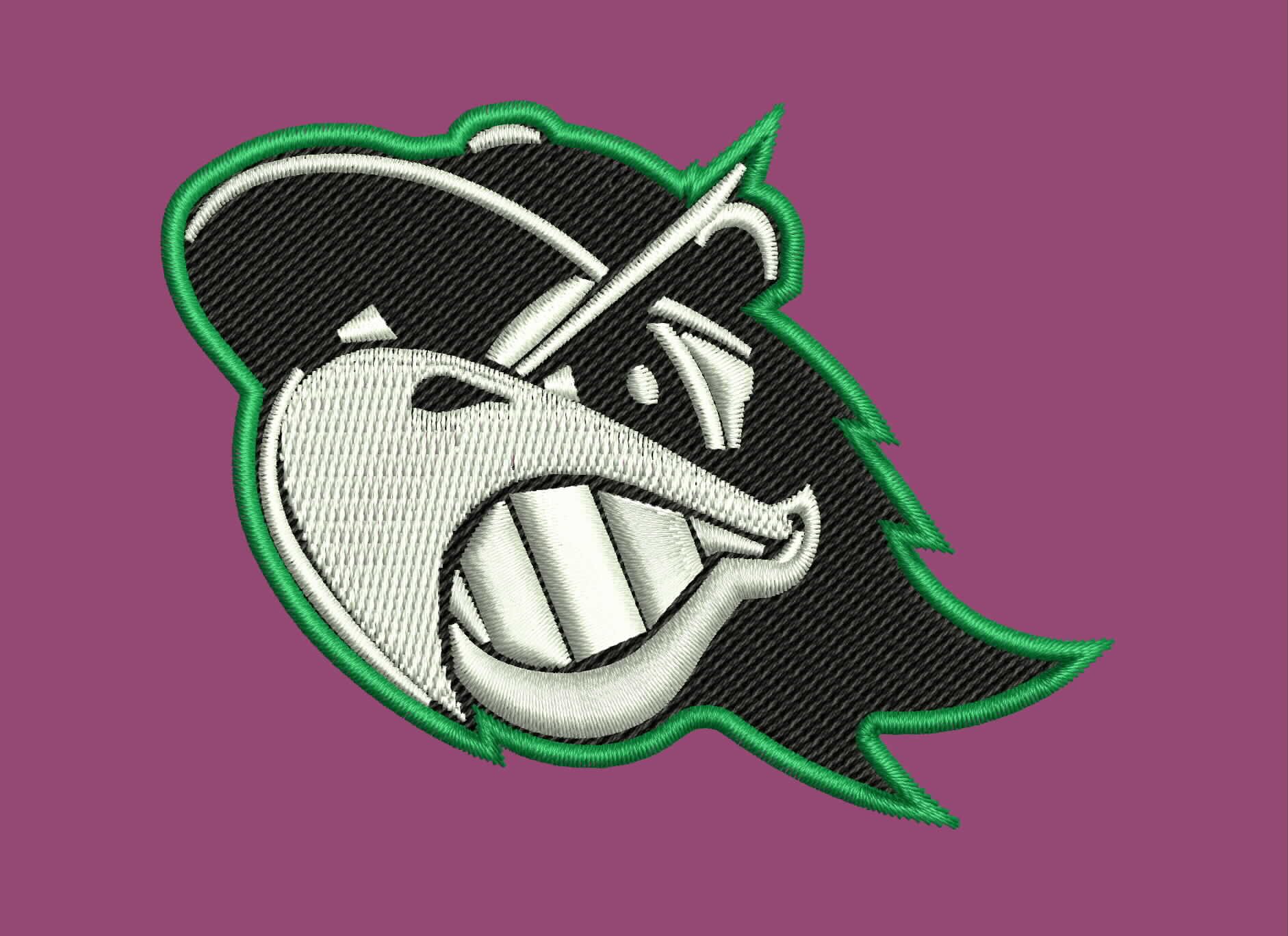 Chenille mascot patch